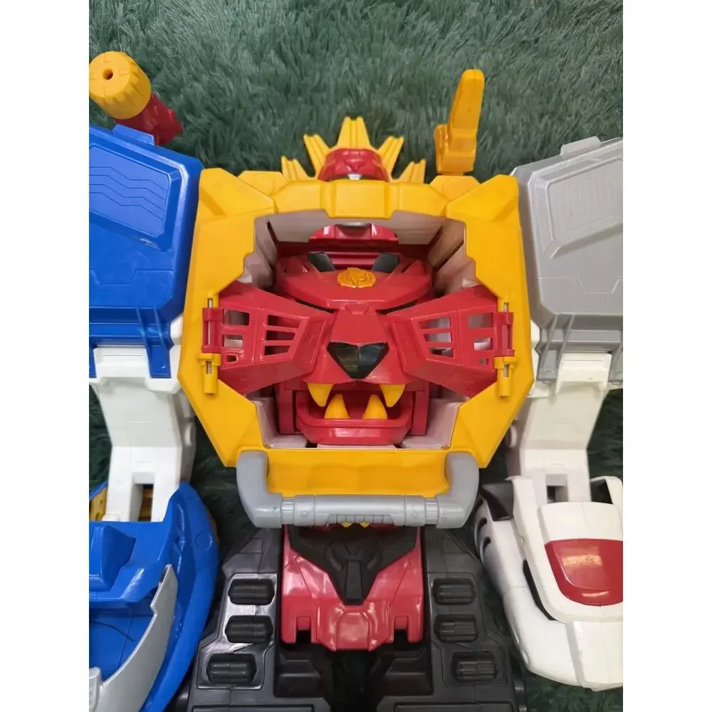 Power Rangers Wild Force Megazord Playset with 6 Imaginext Action Figures Lot
